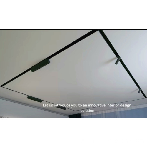 LED magnet lighting rail track for stretch ceiling